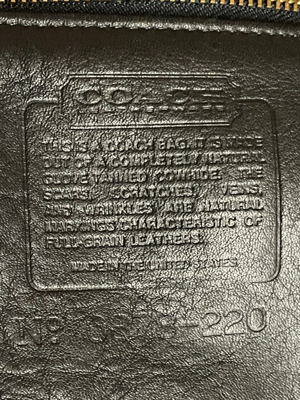 Vintage Coach Light Tote Black - Picture 7 of 16
